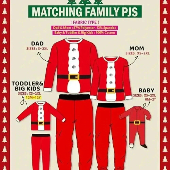 NWT- Women's Santa PJ's- XXL - Picture 3 of 3